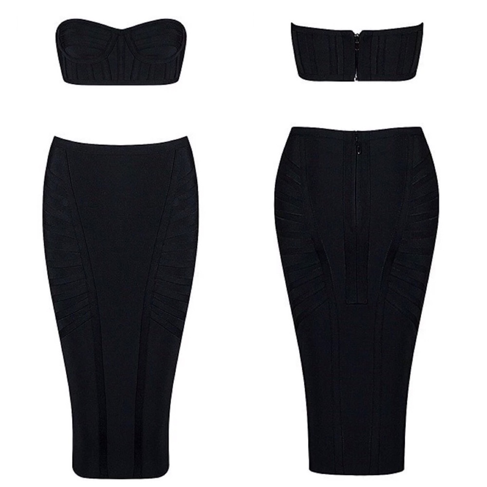 Black two piece show stopper